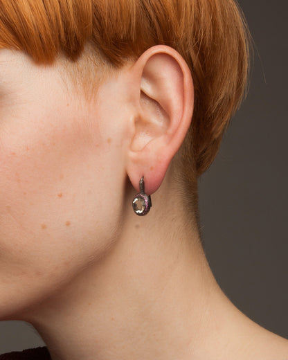 Beenu Pink Sapphire Prasiolite Earrings