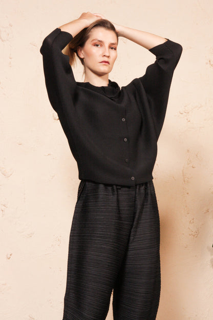 Dolman Micropleated Cardigan