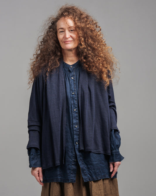 Linen Jersey Cardigan