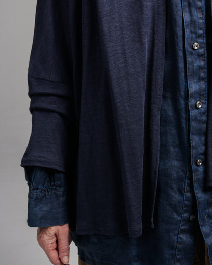 Linen Jersey Cardigan