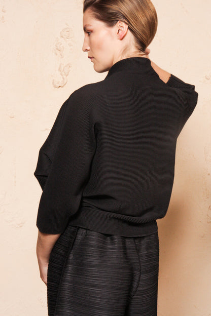 Dolman Micropleated Cardigan