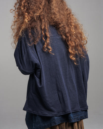 Linen Jersey Cardigan
