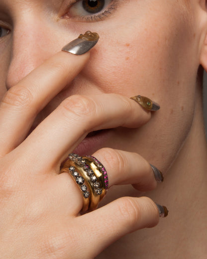Poppy III Diamond Copper Ring