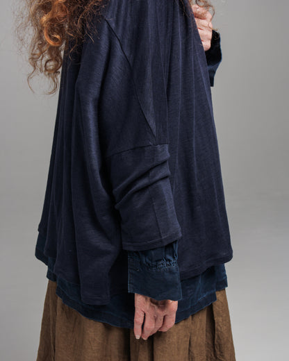 Linen Jersey Cardigan