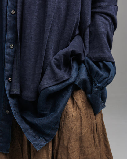 Linen Jersey Cardigan
