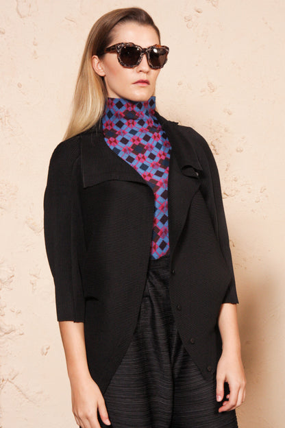 Dolman Micropleated Cardigan