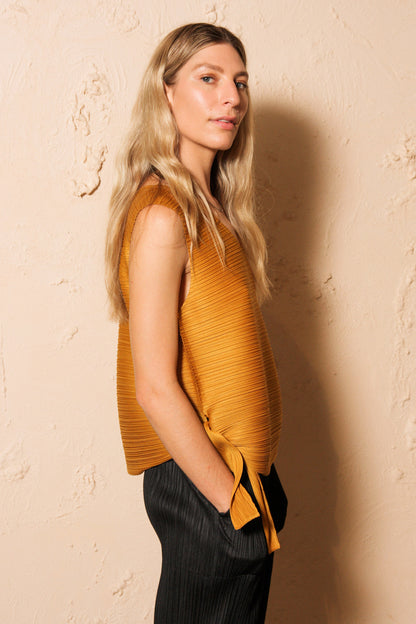 Gold Tie Top