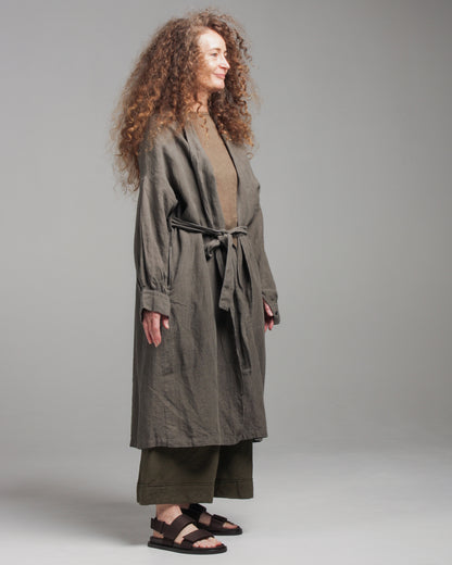 Linen Kotohiradaki Robe