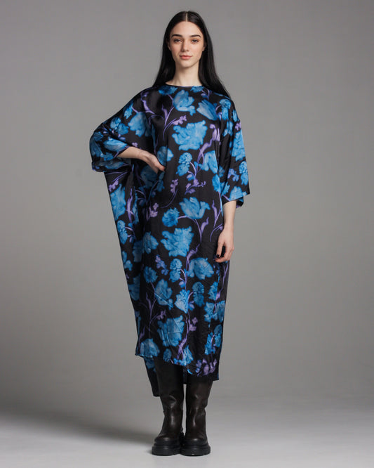 Blue Peonies Darica Dress