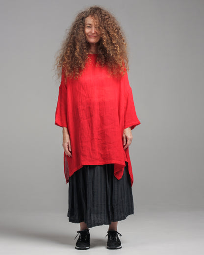 Linen Tunic Red