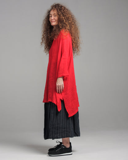 Linen Tunic Red