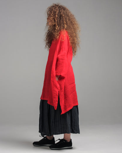 Linen Tunic Red