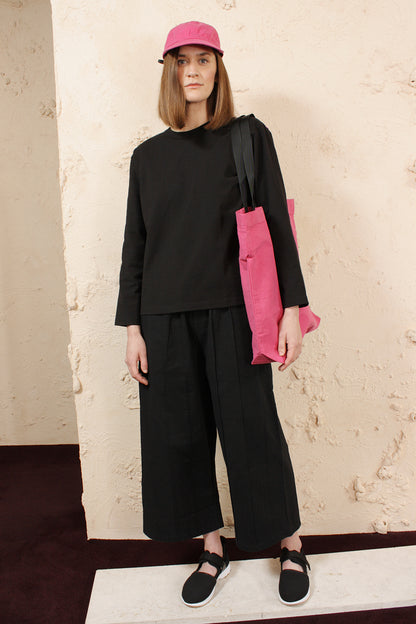 TUCK PANTS BLACK