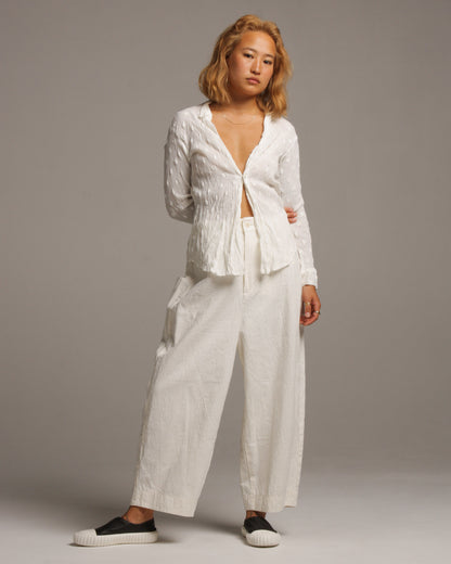 Ivory Loom Pants