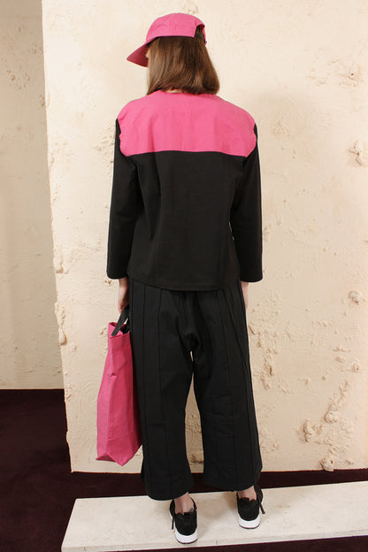 TUCK PANTS BLACK