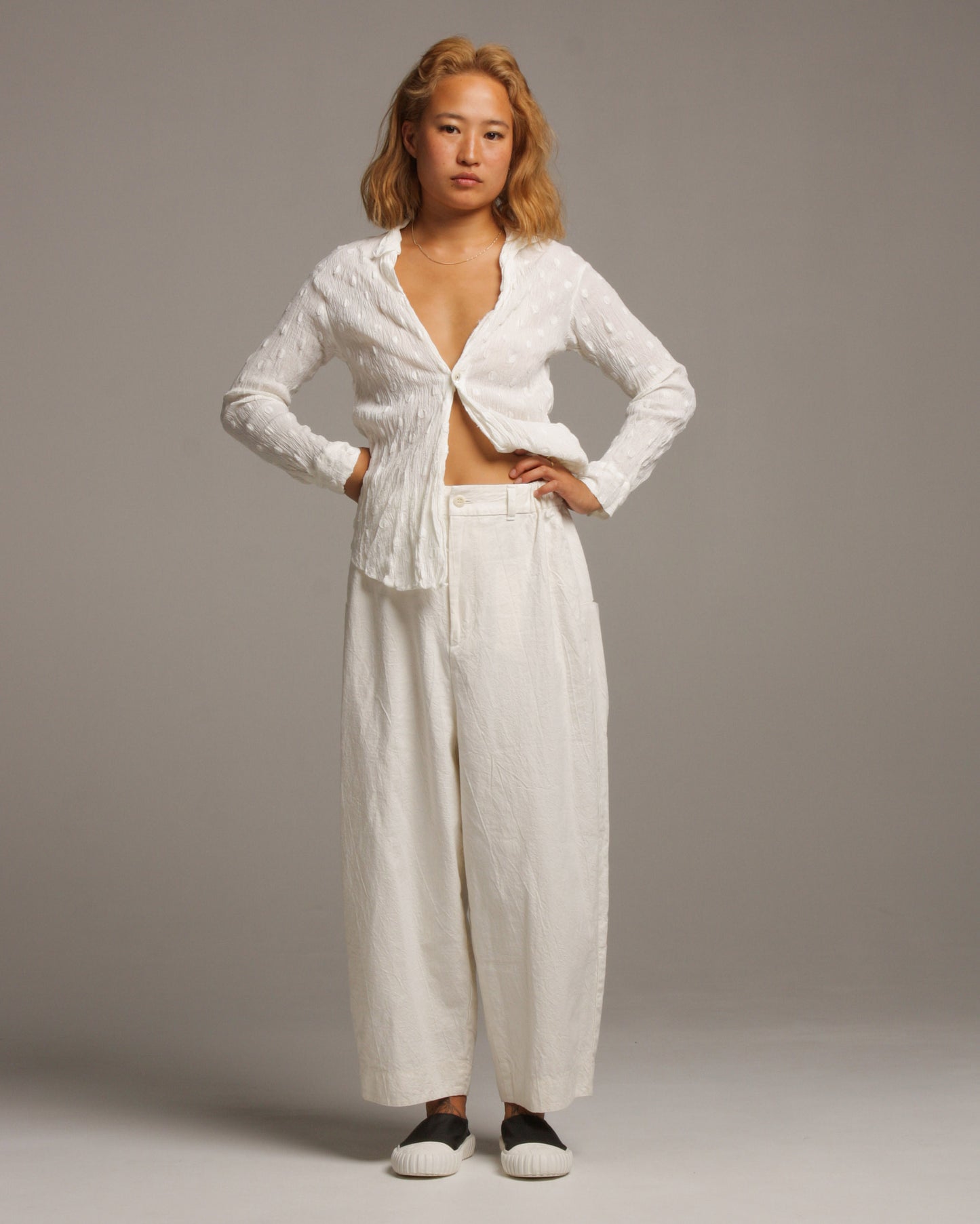 Ivory Loom Pants