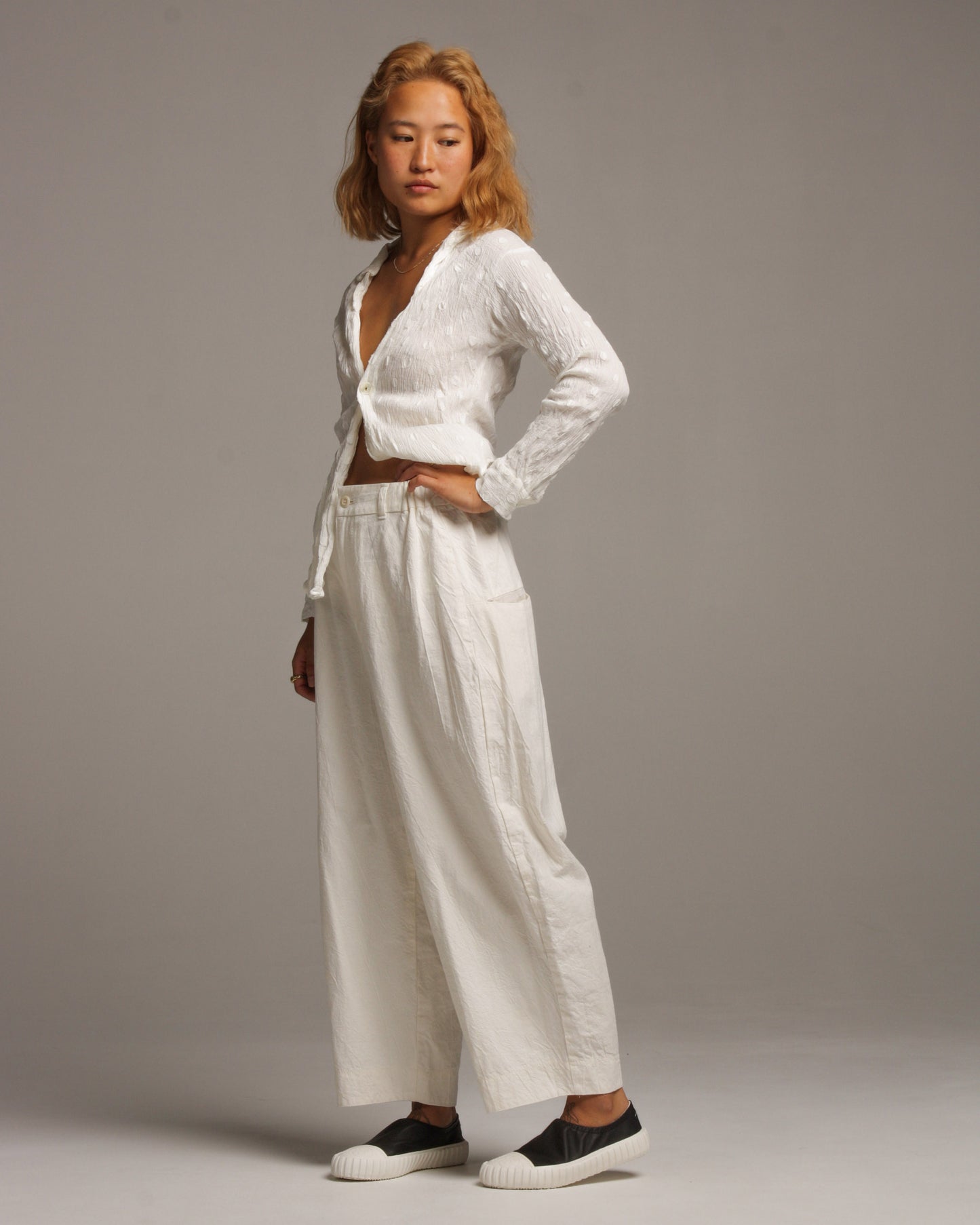 Ivory Loom Pants
