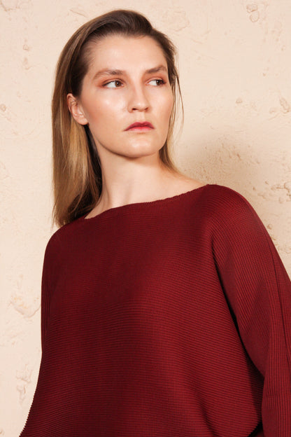 Dolman Micropleated Top