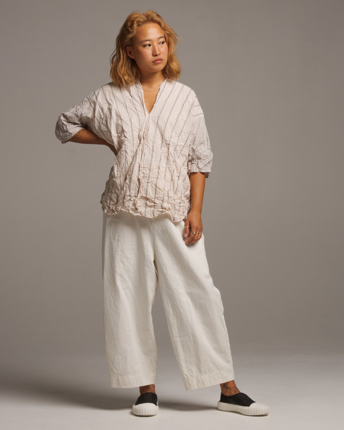 Ivory Loom Pants