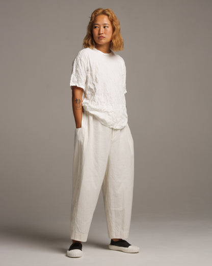 Basic Wrinkled White Tee