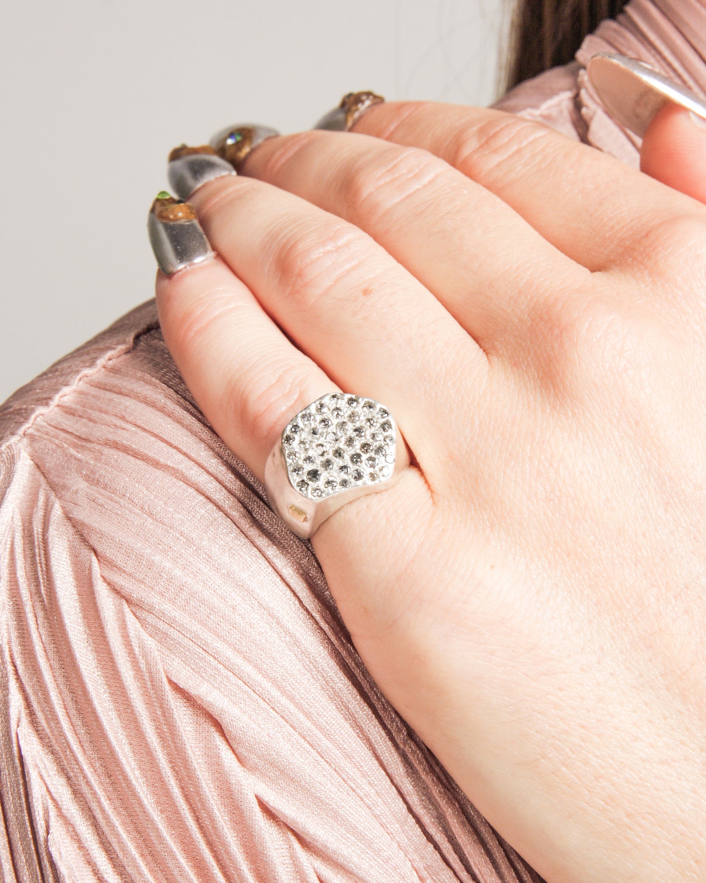 Livia Icy Grey Diamond Ring