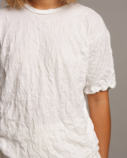 Basic Wrinkled White Tee