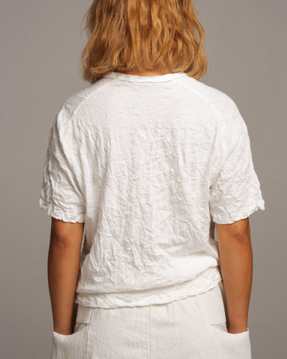 Basic Wrinkled White Tee