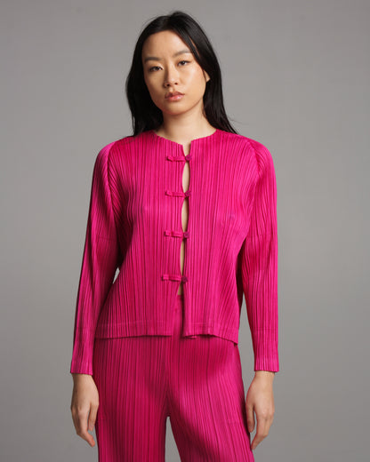 Collarless Pink Shirt
