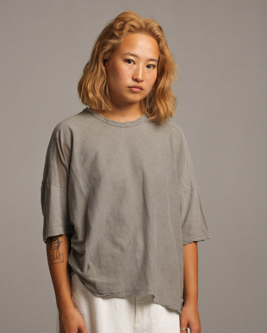 Grey Basic Pullover Tee