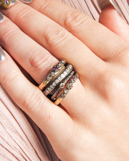 Poppy III Copper Cognac Diamond Ring