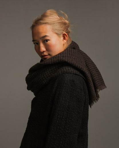 Black Woven Stole