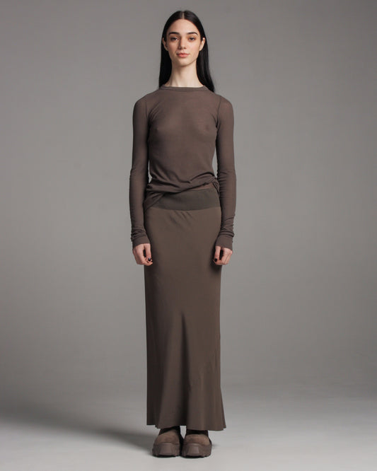 Dust Calf Bias Skirt