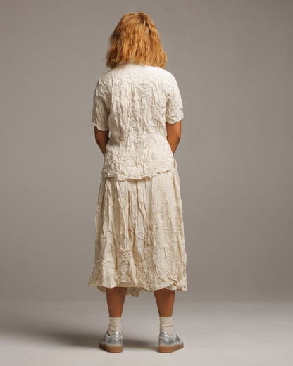 Natural Wrinkled Finish Short Sleeve Shirt