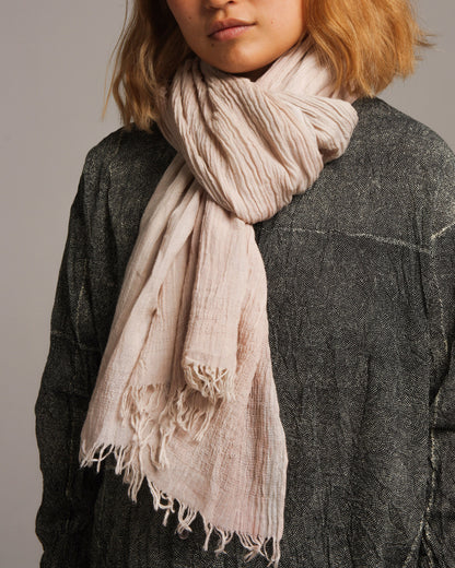 Soft Pink Linen Stole