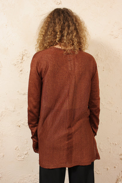 Draped Knit Rust