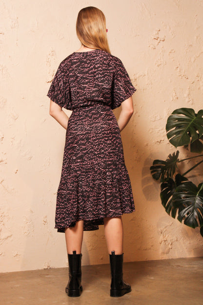 Darika Snake Print Dress