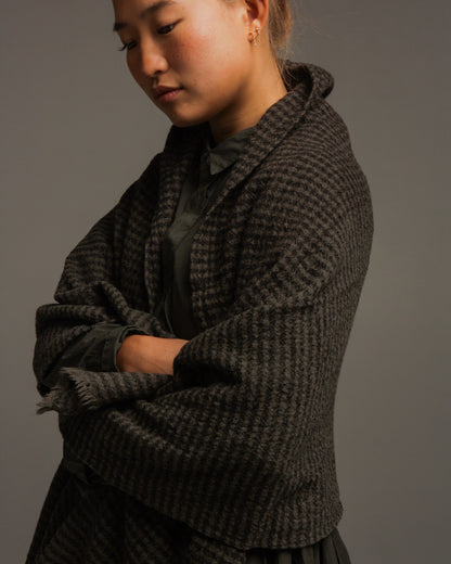 Charcoal Woven Stole