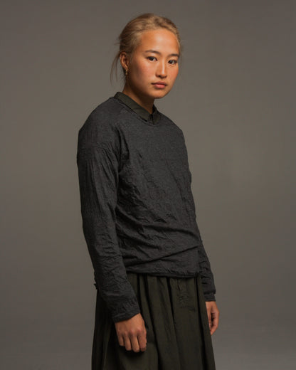 Stone Cotton Knit Pullover