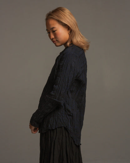 Navy Woven Blouse