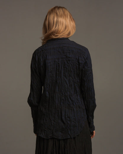 Navy Woven Blouse