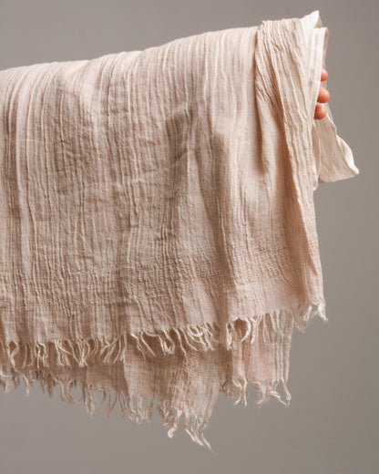 Soft Pink Linen Stole