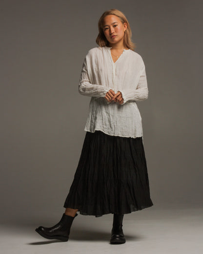 Off White Woven Blouse