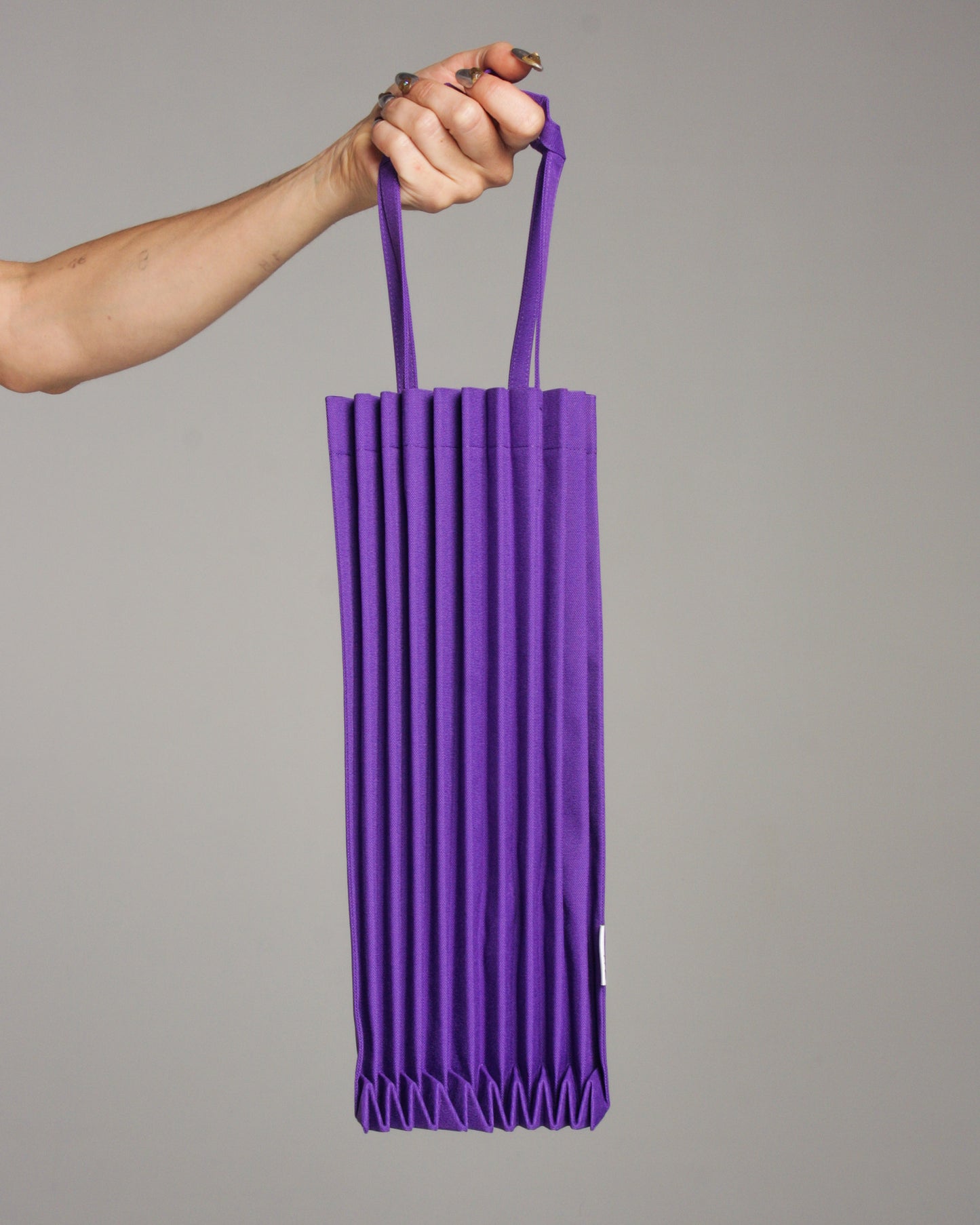 Violet Trunk Pleats Bag