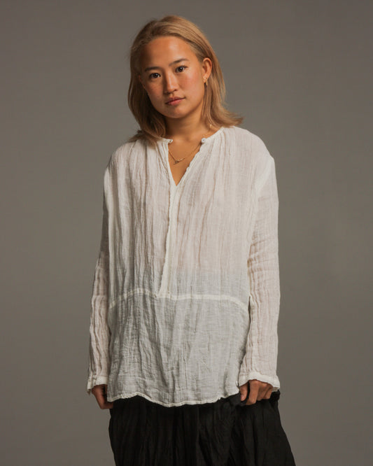Off White Woven Blouse