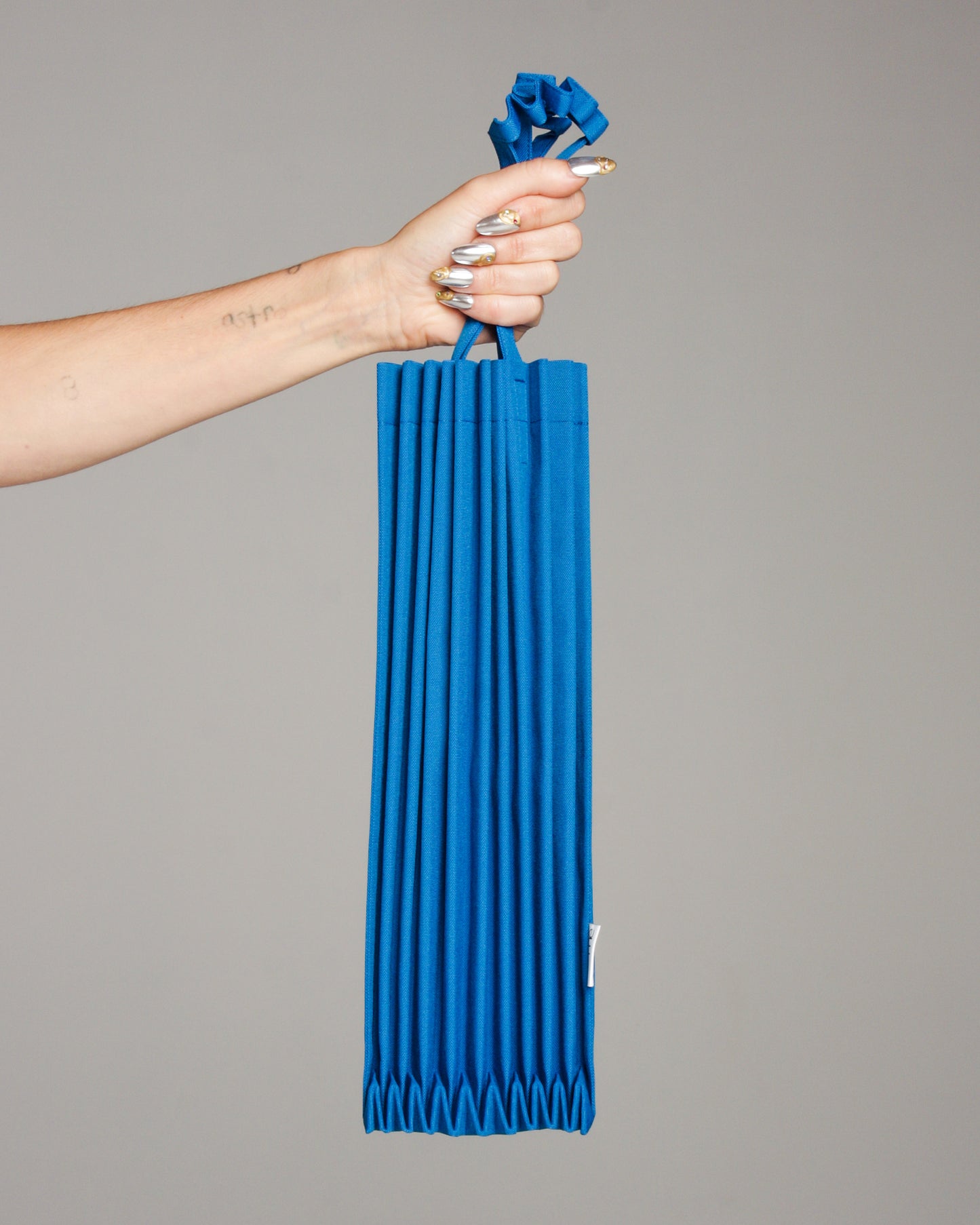 Cobalt Blue Trunk Pleats Bag