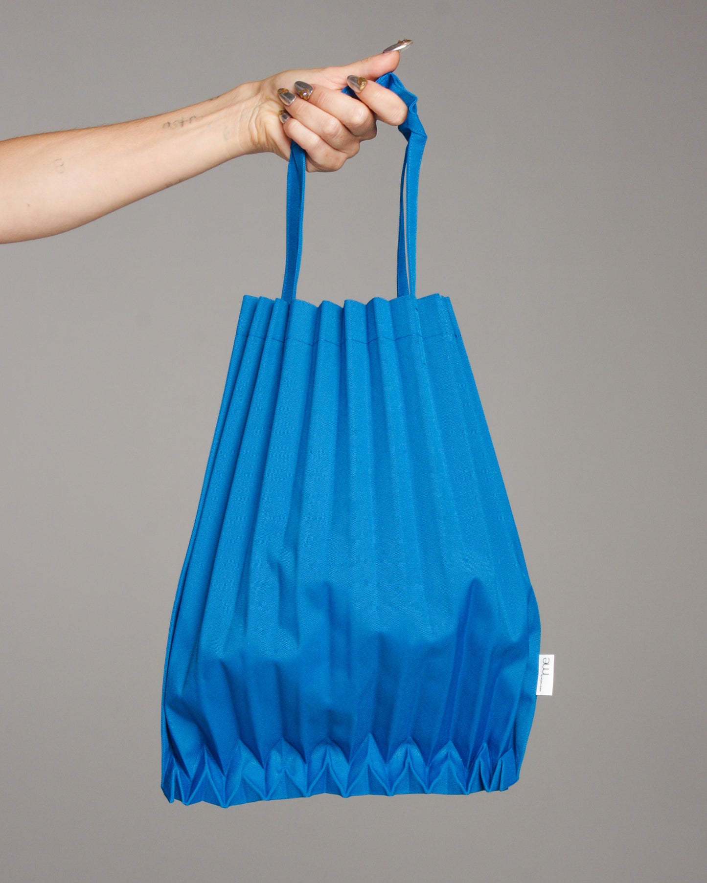Cobalt Blue Trunk Pleats Bag
