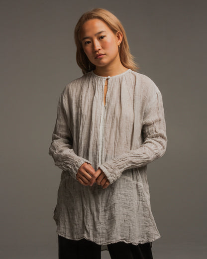 Grey Woven Blouse