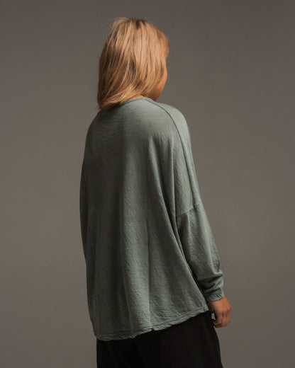 Sky Blue Wool Knit Pullover