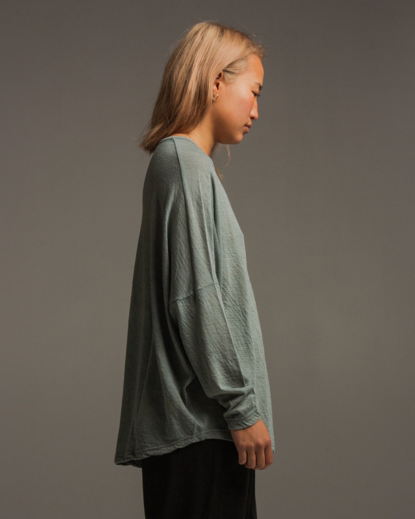 Sky Blue Wool Knit Pullover