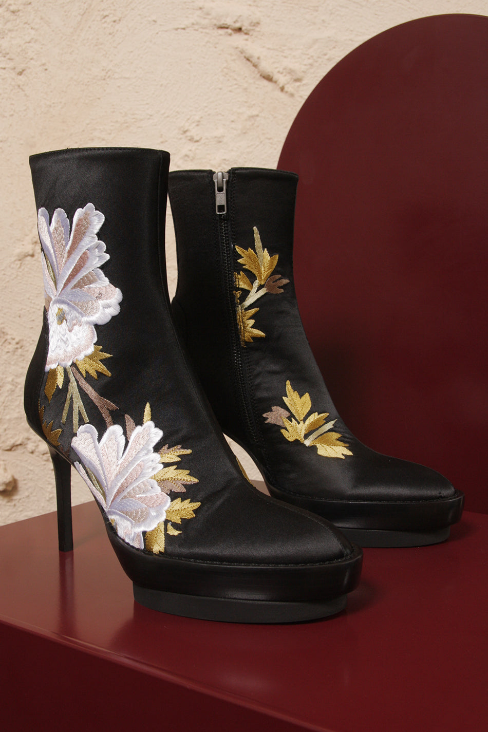 Satinel Embroidered Shoes